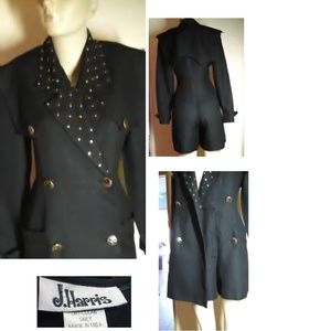 J. Harris Vintage Black Dressy Romper Size 6